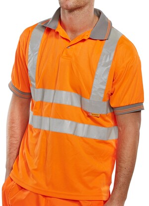 Hi Viz Polo Shirt - Short Sleeve - Orange