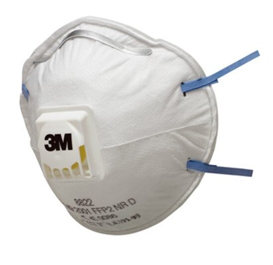 Picture of 3M 8822 FFP2 Cup-Shaped Valved Dust/Mist Respirator - Box of 10