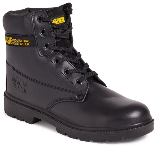 Picture of Black Water Resistant Boot With Mid-Sole - S3 SRA 