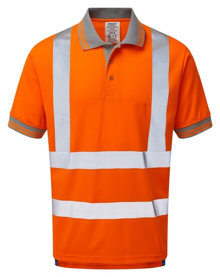 Picture of PULSAR® Rail Spec Short Sleeve Polo Shirt-Orange