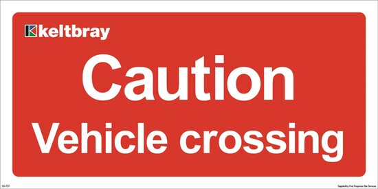 Picture of Caution - Vehicle Crossing 600mm X 300mm