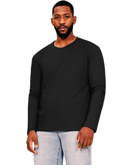 Picture of Casual Ringspun 150 Long Sleeve T-Shirt - Black