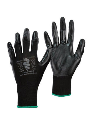 Show details for Warrior Nitrile Coated Gloves Black