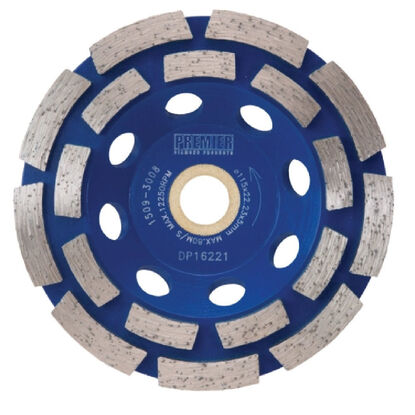 Show details for Double Row Diamond Cup Disc 110 x 15/22.2mm