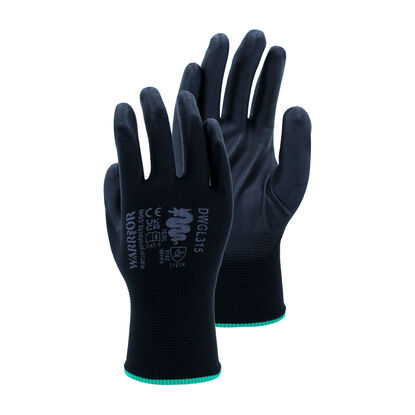 Show details for Warrior PU Coated Gloves Black