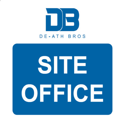 De-ath Bros Sign - Site office - Fluted Correx 400 x 400mm     