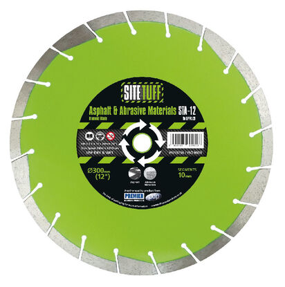 Site Tuff Diamond Blade - Asphalt & Abrasive Material - 300mm