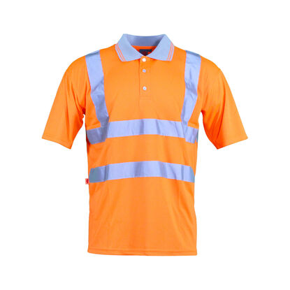 Show details for Hi Viz Polo Shirt - Short Sleeve - Orange - Warrior